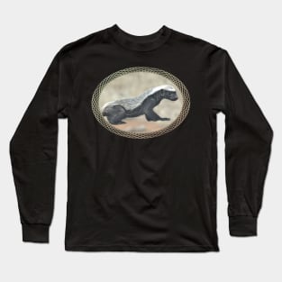 Honey badger - Ratel - Wildlife in Africa Long Sleeve T-Shirt